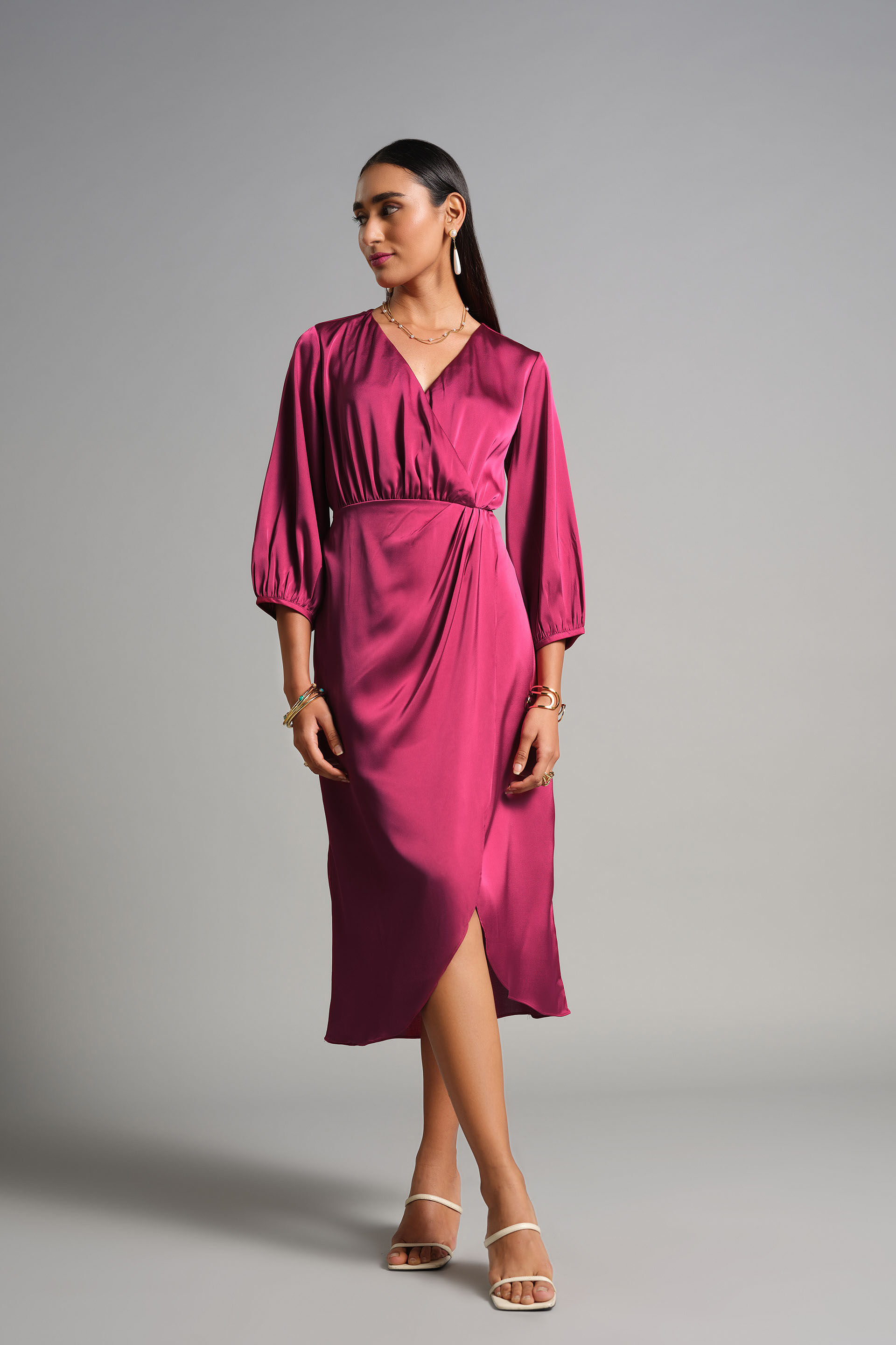 Like A Rose Dress, Magenta, image 1